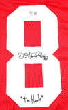 Dashon Goldson Autographed Red Pro Style Jersey w/ The Hawk - Beckett Hologram