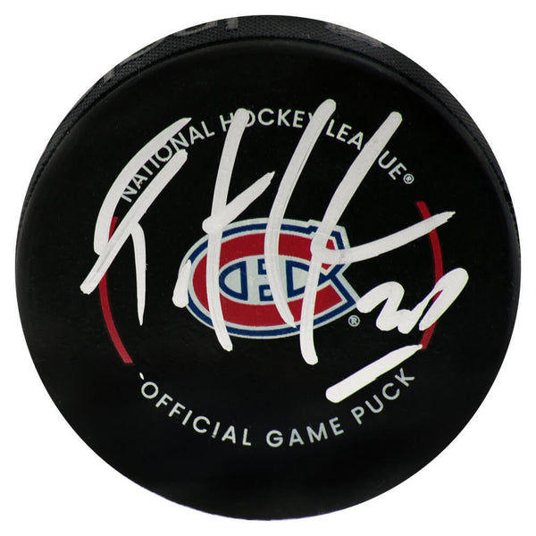 Patrick Roy Signed Montreal Canadiens Official Game Hockey Puck - (Beckett COA)