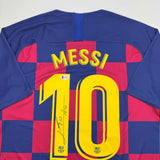 Autographed/Signed Lionel Leo Messi FC Barcelona Soccer Jersey Beckett BAS COA