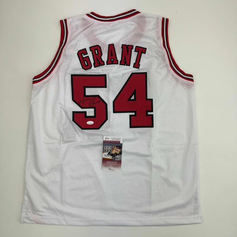 Autographed/Signed Horace Grant Chicago White Basketball Jersey JSA COA