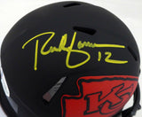 RICH GANNON AUTOGRAPHED CHIEFS ECLIPSE BLACK SPEED MINI HELMET BECKETT 190034