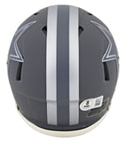 Cowboys Dak Prescott Signed Slate Speed Mini Helmet W/ Case BAS Witnessed