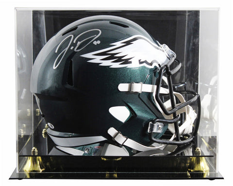 Eagles Jordan Davis Signed F/S Speed Rep Helmet W/ Case W/ Silver Sig JSA Wit