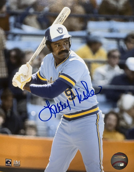 Brewers LARRY HISLE Signed 8x10 Photo #7 AUTO - Member of 1982 World Series Team