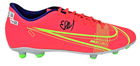 Erling Haaland Dortmund Signed Orange Nike Mercurial Game Model Soccer Cleat BAS