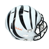 Ja'Marr Chase Autographed Bengals Alternate Speed Full Size Helmet Beckett