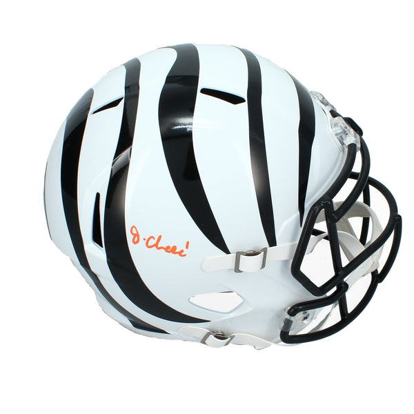 Ja'Marr Chase Autographed Bengals Alternate Speed Full Size Helmet Beckett