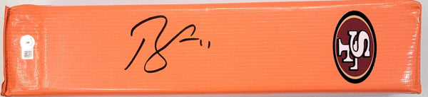 Brandon Aiyuk Signed San Francisco 49ers End Zone Touchdown Pylon Beckett