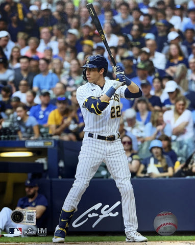 CHRISTIAN YELICH Signed 8x10 Photo #3 AUTO - Milwaukee Brewers MLB - BAS