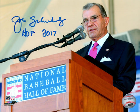 Braves JOHN SCHUERHOLZ Signed 8x10 Photo #2 AUTO w/ "HOF 2017" - Royals WS Champ