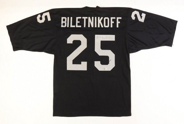 Fred Biletnikoff Signed Raiders Jersey (Beckett) Oakland Wide Receiver 1965-1978