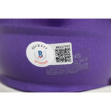 Ray Lewis Autographed/Signed Baltimore Ravens Mini Helmet Beckett 46940