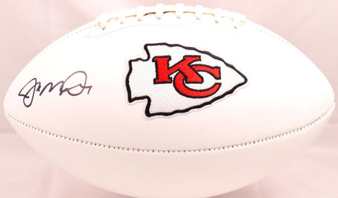 Joe Montana Autographed Kansas City Chiefs Logo Football - Beckett Hologram