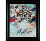 Rob Gronkowski Signed Tampa Bay Buccaneers 20x24 NFL Stretched Canvas