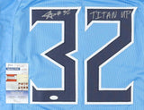 Tyjae Spears Signed Tennessee Titans Jersey "Titan Up" (JSA COA) Ex Tulane R.B.