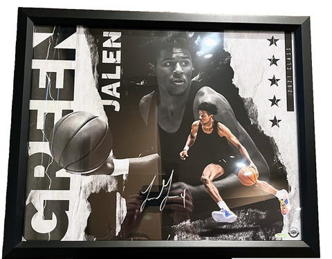 Jalen Green Autographed 16x20 Framed Photo -- Phoenix Suns | UDA COA
