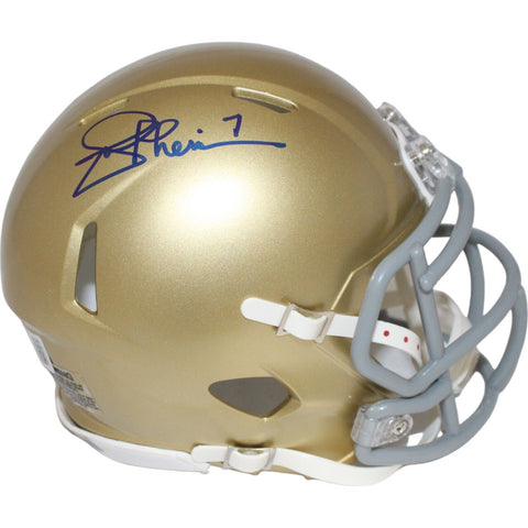 Joe Theismann Signed Notre Dame Fighting Irish Mini Helmet Beckett 43056
