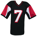 Michael Vick Signed Black Throwback Custom Football Jersey - (SCHWARTZ COA)