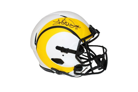 Kurt Warner Signed Los Angeles Rams Authentic Lunar Helmet HOF Beckett 40390