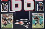 FRAMED NEW ENGLAND PATRIOTS WILL CAMPBELL AUTOGRAPHED SIGNED JERSEY JSA COA