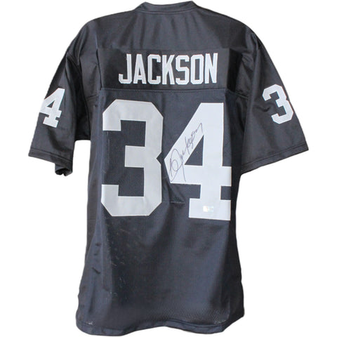Bo Jackson Autographed/Signed Pro Style Size XL Black Jersey Tristar 53126