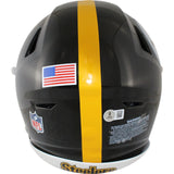 TJ Watt Autographed Pittsburgh Steelers SpeedFlex Helmet Beckett Witness 50944