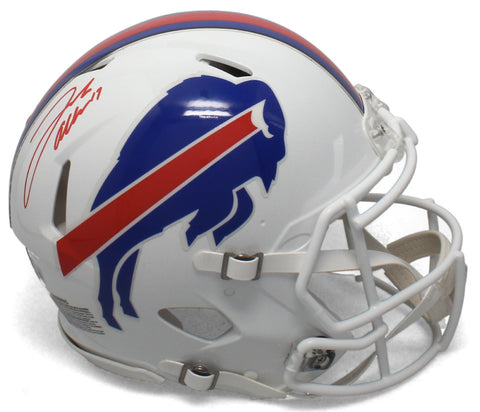 JOSH ALLEN Autographed (Red Ink) Buffalo Bills Authentic Speed Helmet BECKETT