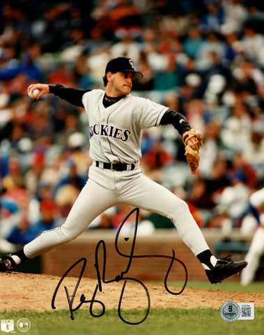 Roger Bailey Autographed/Signed Colorado Rockies 8x10 Photo Beckett 57614