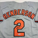 Autographed/Signed Gunnar Henderson Baltimore Grey Jersey Beckett BAS COA