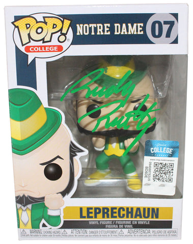 Rudy Ruettiger Autographed/Signed Notre Dame Funko Pop! #7 Beckett 40613