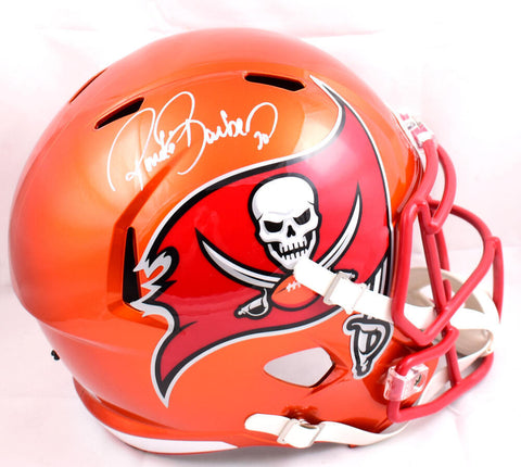Ronde Barber Signed Tampa Bay Buccaneers F/S Flash Speed Helmet- Beckett W Holo