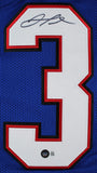 Damar Hamlin Authentic Signed Blue Pro Style Jersey Autographed BAS