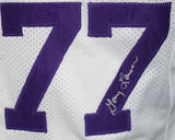 Purple People Eaters Signed Pro Style White XL Jersey 4 Sigs Beckett 37279