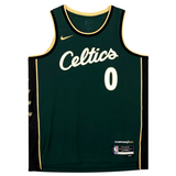 Jayson Tatum Boston Celtics Signed Green Nike City Edition Jersey FANATICS