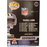 CeeDee Lamb Autographed/Signed Funko Pop! Fanatics FAN 44695