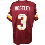 Mark Moseley Autographed Pro Style XL Red Jersey 82 MVP Beckett Witness 54291