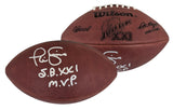 Giants Phil Simms "SB XXI MVP" Signed SB XXI Logo "Duke" Football W/ Case BAS W