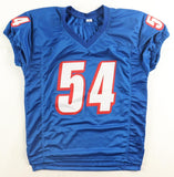 Tedy Bruschi Signed New England Patriots Pro Cut Jersey (Beckett) 3xS.B Champion