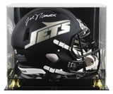 Jets Joe Namath Signed Rivalries Full Size Speed Proline Helmet W/ Case BAS Wit