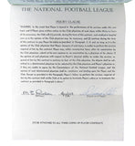 Bert Bell Philadelphia Eagles Signed/Autographed 1958 Contract JSA 160875