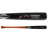 Kyle Tucker Signed Houston Astros Old Hickory Engraved MLB Bat - Orange Ink