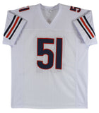 Dick Butkus Authentic Signed White Pro Style Jersey Autographed BAS Witnessed