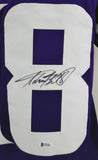 Adrian Peterson Authentic Signed Purple Pro Style Framed Jersey BAS Witnessed