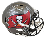 Buccaneers Ronde Barber "HOF 23" Signed Full Size Speed Rep Helmet BAS Witness