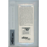 Adrian Peterson Autographed Ticket Stub 09/30/07 Suite Slabbed Beckett 50668