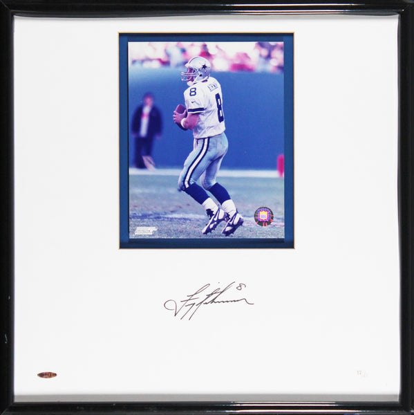 Cowboys Troy Aikman Authentic Signed Framed Display LE #17/248 UDA #BAE75902
