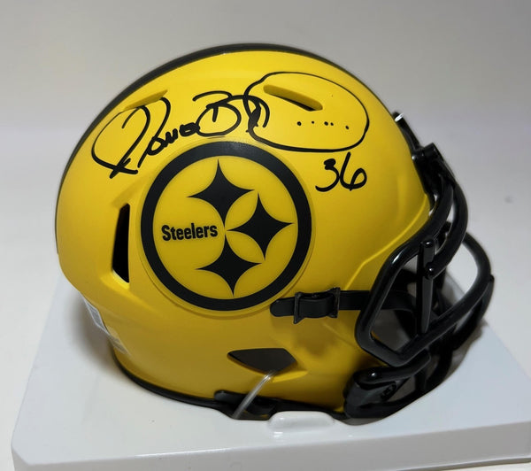 JEROME BETTIS Signed Riddell Rave Mini Helmet - Pittsburgh Steelers NFL - BAS