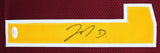 Jahan Dotson Authentic Signed Maroon Pro Style Jersey w/ Yellow #'s JSA