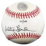 Whitey Ford Signed LE of 200 AL Baseball Display w/Thumbprint (Beckett) Yankees