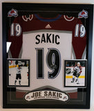 Joe Sakic Signed Colorado Avalanche Jersey w/ "HOF 12" Inscription (LSM COA)